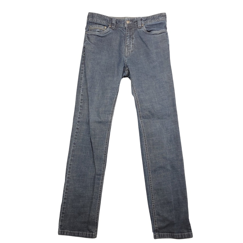 PrAna Theorem Slim Fit Jeans Men's 30 Straight Leg Stretch Denim Dark Wash